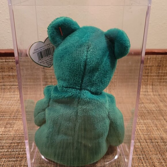 Ty Beanie Baby Erin The Bear 1997 Retired Plush Toy with Case - Picture 5 of 10